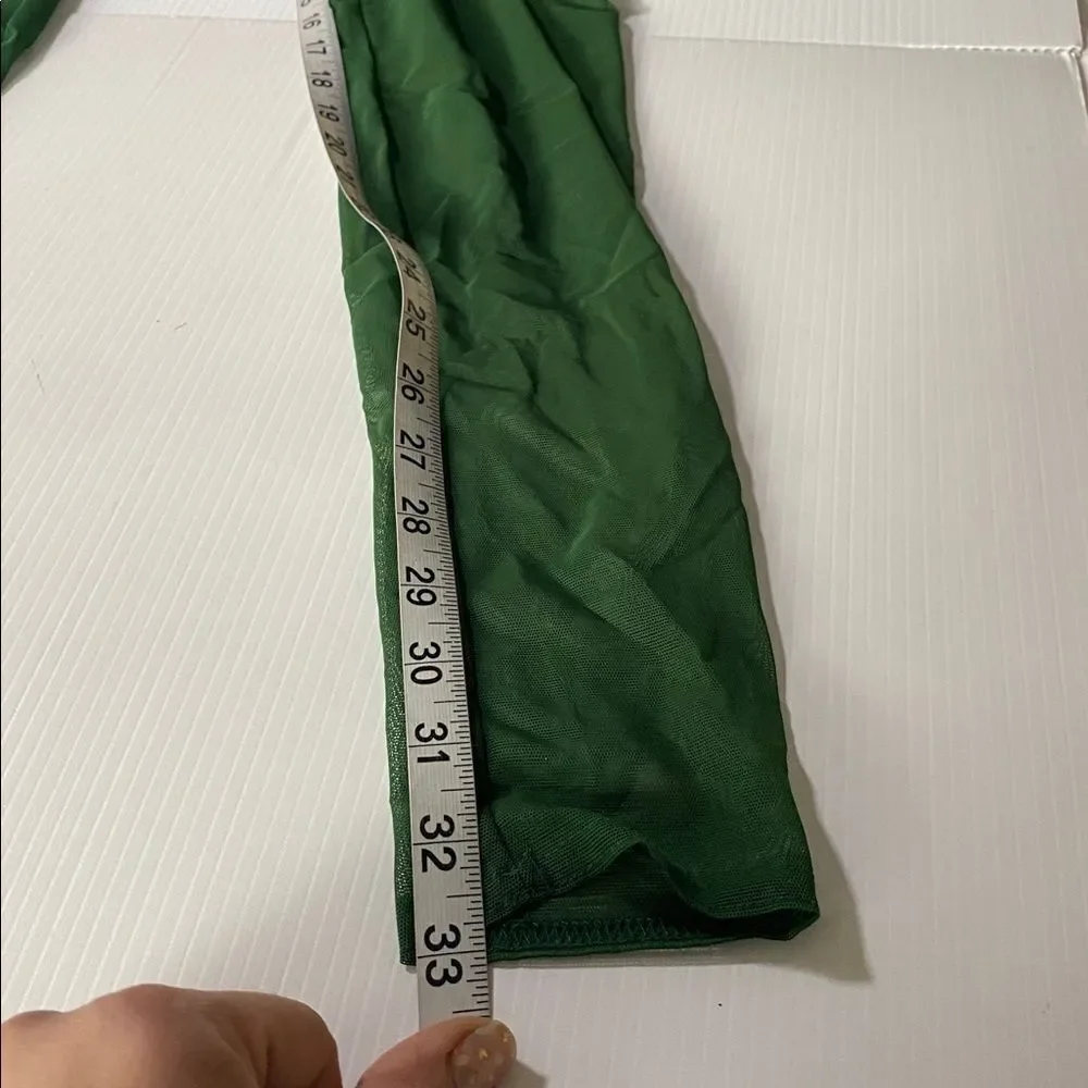 Kelle Dance costume solo jumpsuit unitard SHIFTING LINES 6152 green velvet MA
